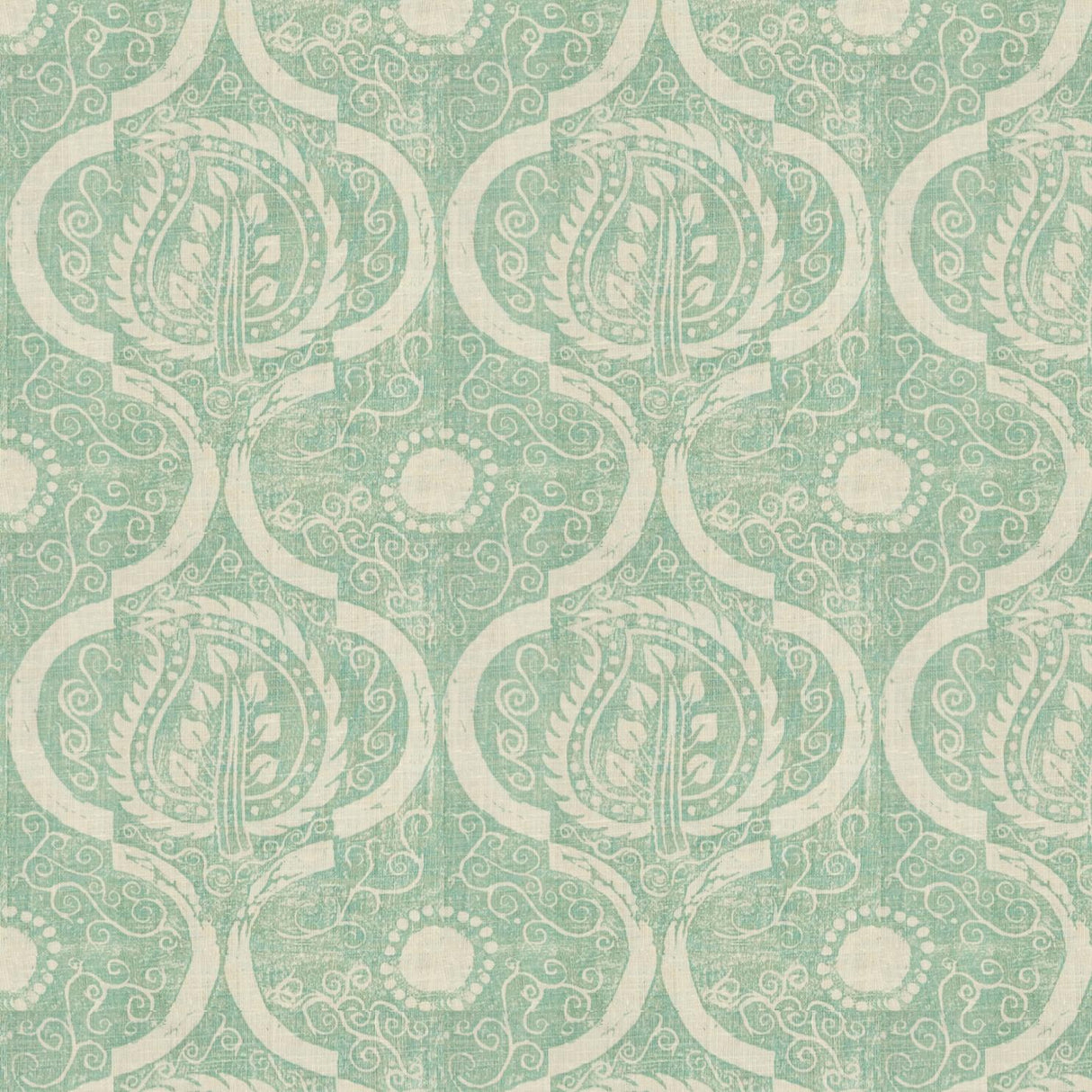Lee Jofa PERSIAN LEAF AQUA Fabric