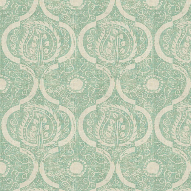 Lee Jofa PERSIAN LEAF AQUA Fabric