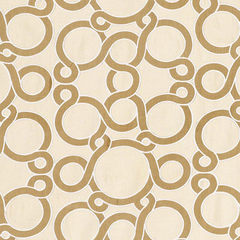 Schumacher Conundrum Biscuit Fabric