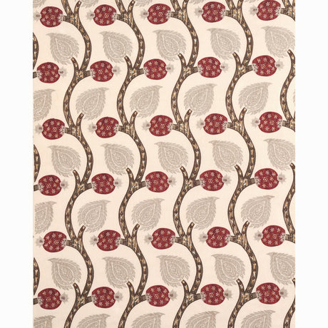 Schumacher Nurata Embroidery Stone Fabric