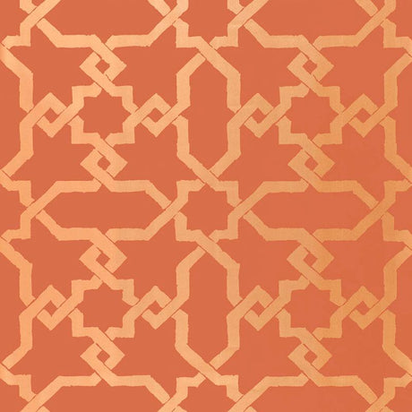 Schumacher Cordoba Cinnabar Wallpaper