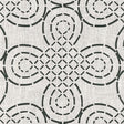 Schumacher Trellis Knot Ivory & Onyx Fabric