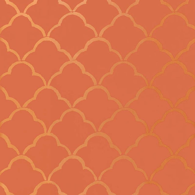 Schumacher Costa Del Sol Cinnabar Wallpaper