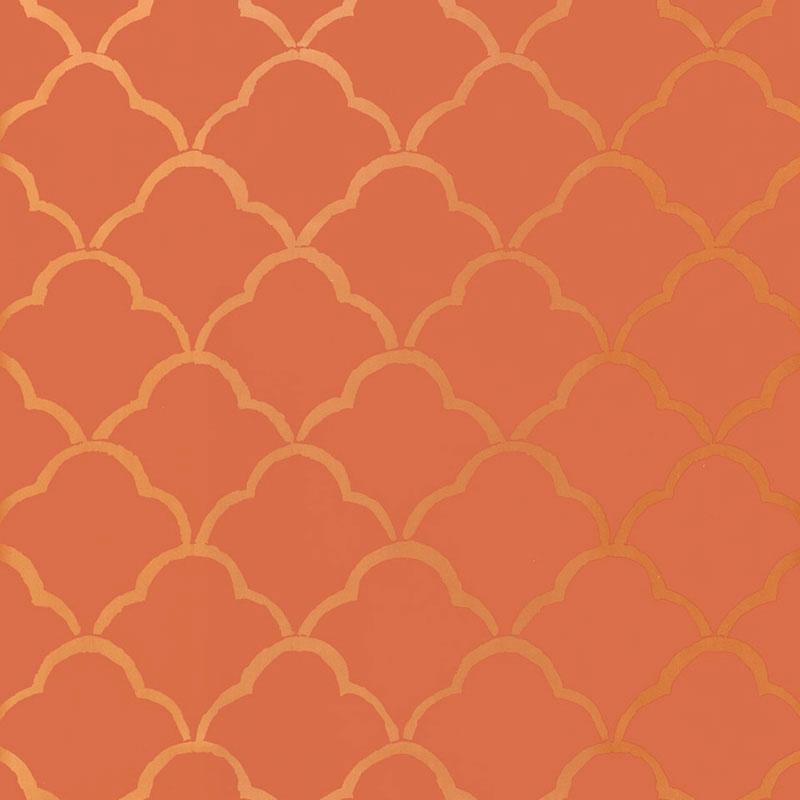 Schumacher Costa Del Sol Cinnabar Wallpaper