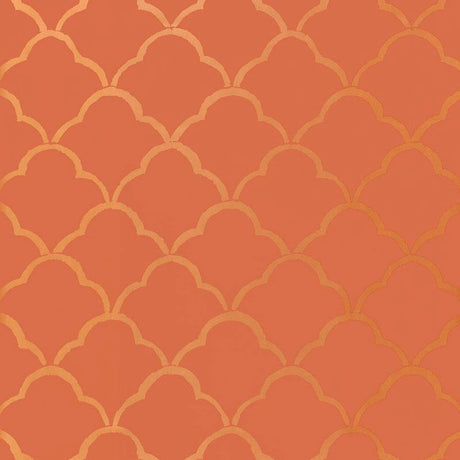 Schumacher Costa Del Sol Cinnabar Wallpaper