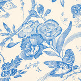 Schumacher Birds Of Paradise Blue Fabric
