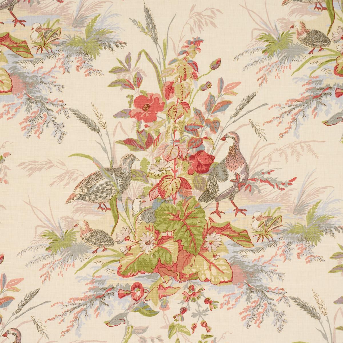 Schumacher Quail Meadow Winter Fabric