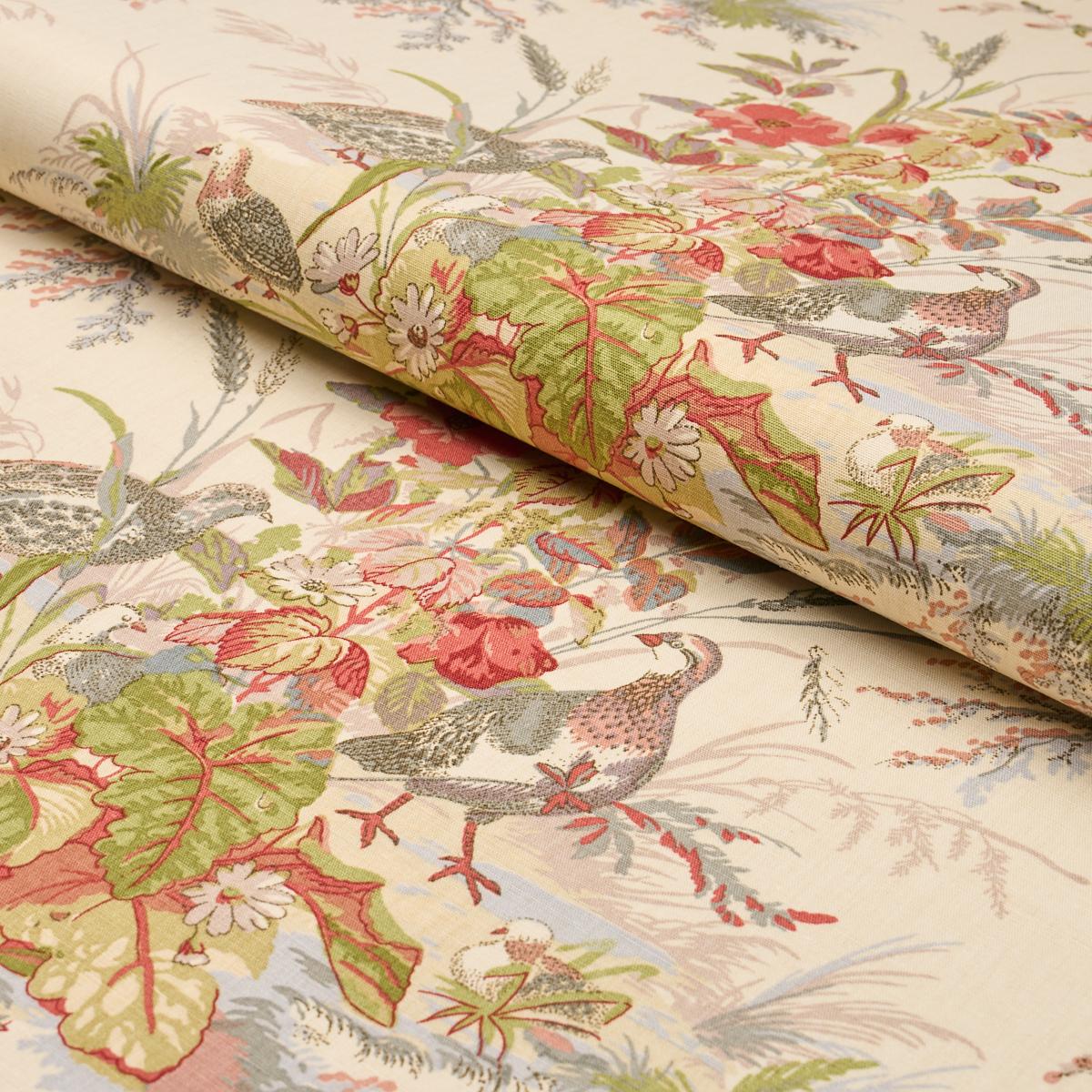 Schumacher Quail Meadow Winter Fabric