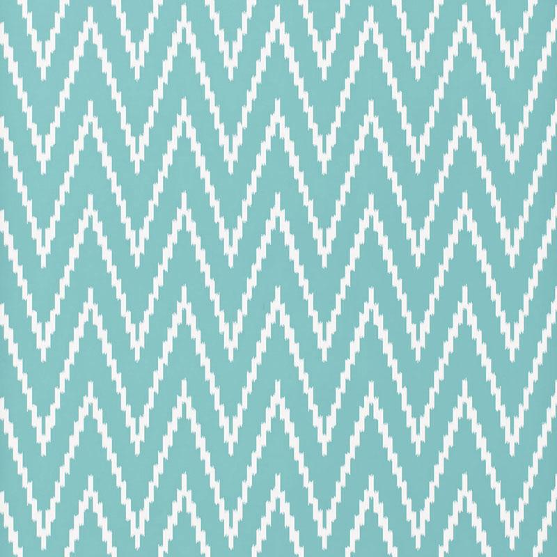 Schumacher Kasari Ikat Azure Wallpaper
