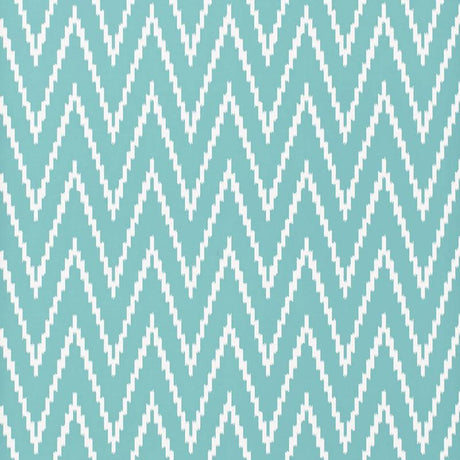 Schumacher Kasari Ikat Azure Wallpaper