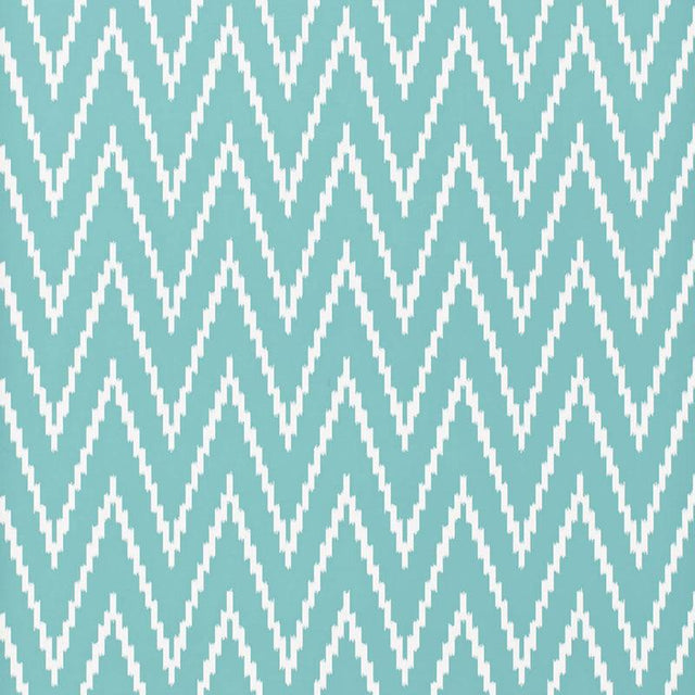 Schumacher Kasari Ikat Azure Wallpaper