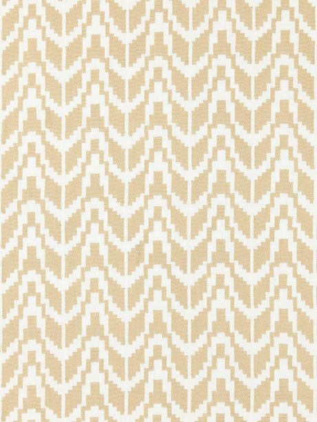 Scalamandre Chevron Embroidery Straw Fabric
