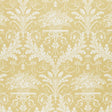 Schumacher Clairemont Damask Yellow Fabric