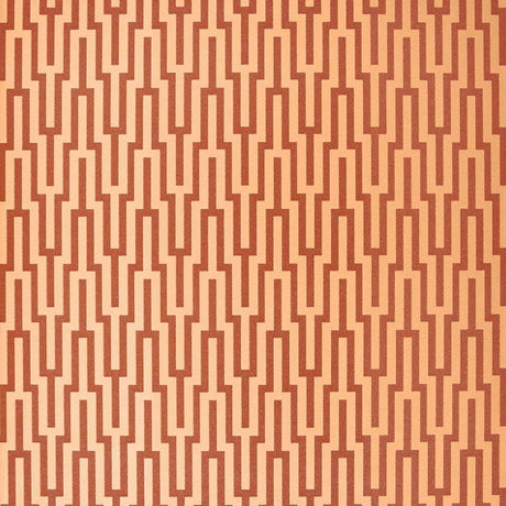 Schumacher Metropolitan Fret Amber Wallpaper