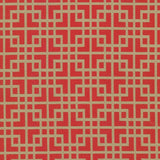 Kasmir Sakura Fret Firecracker Fabric