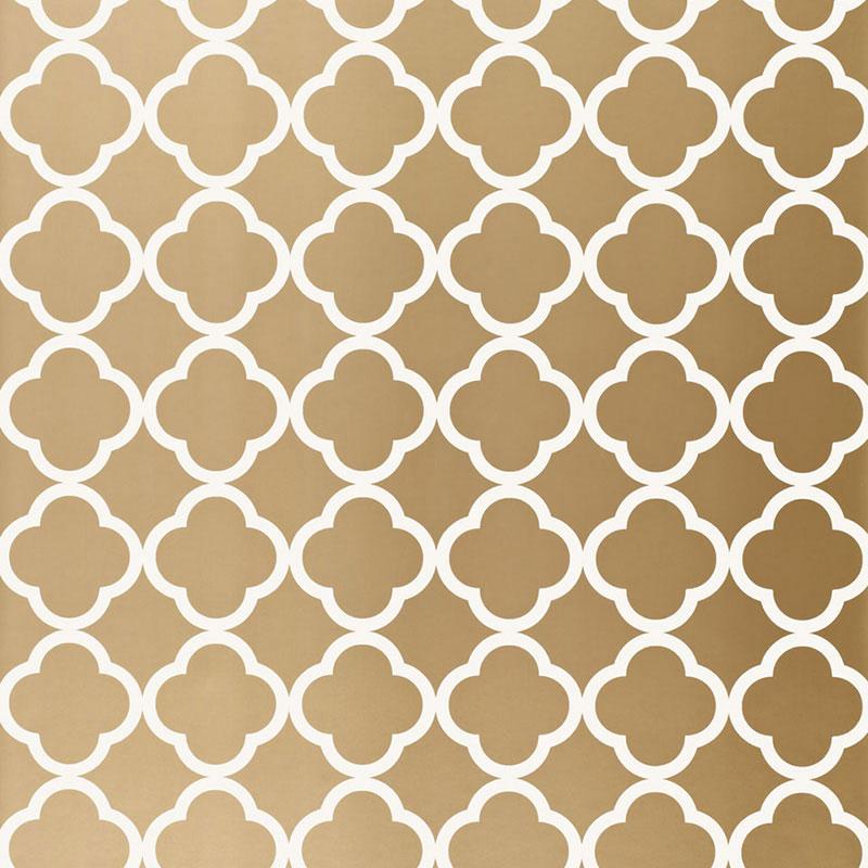 Schumacher Morocco Antique Gold Wallpaper