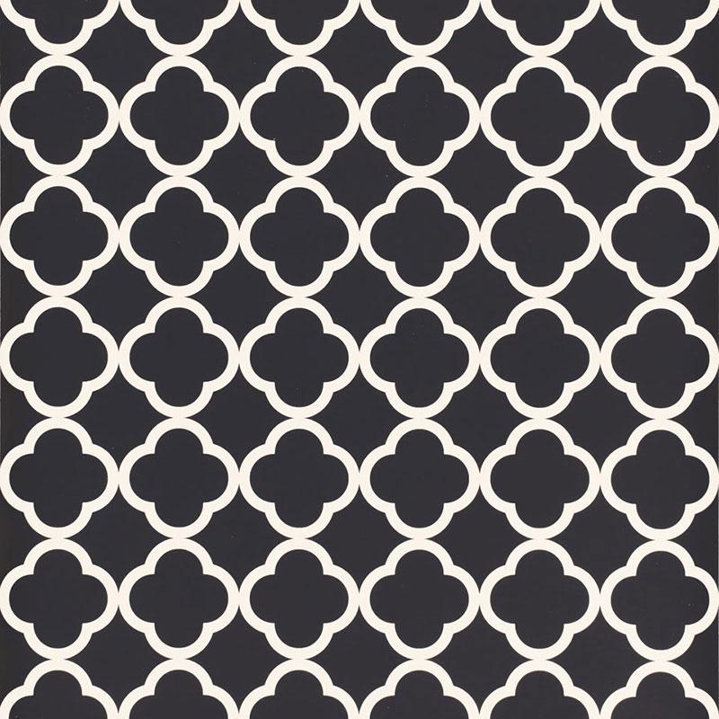 Schumacher Morocco Black Wallpaper