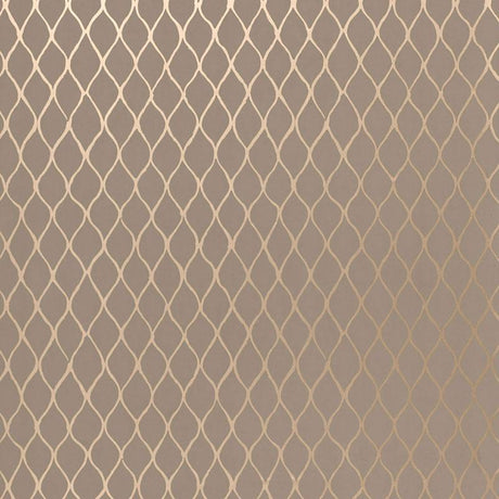 Schumacher Valencia Taupe / Pewter Wallpaper