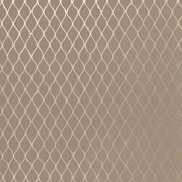 Schumacher Valencia Taupe / Pewter Wallpaper