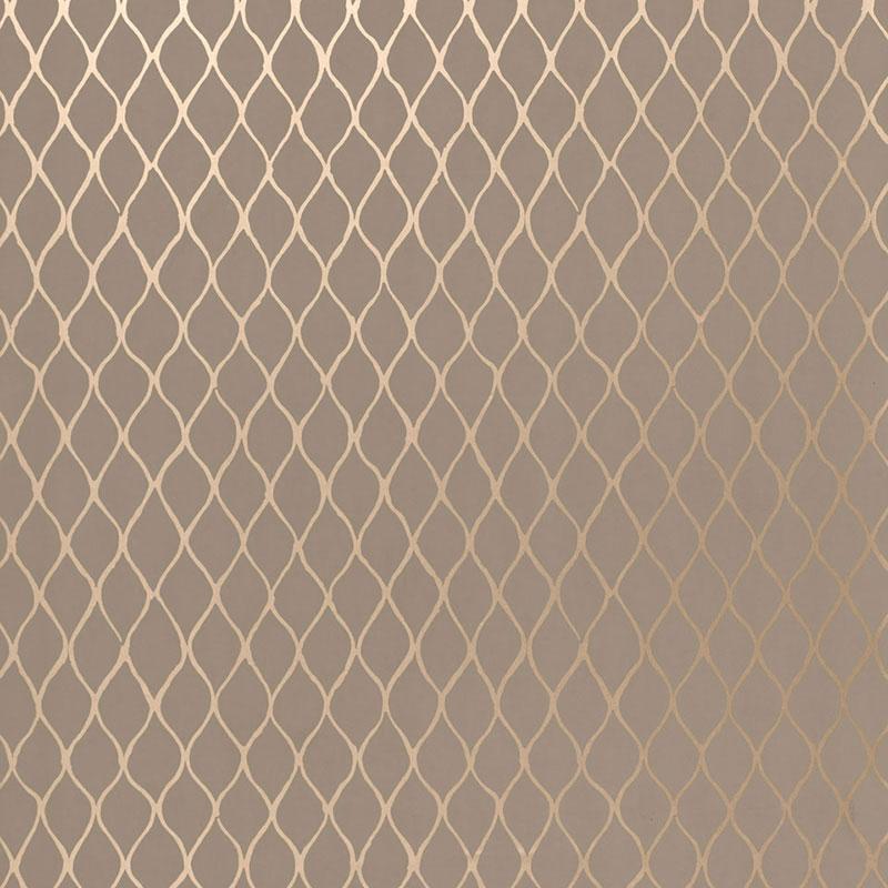 Schumacher Valencia Taupe / Pewter Wallpaper