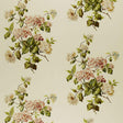 Schumacher Summer Hydrangea Ivory Fabric