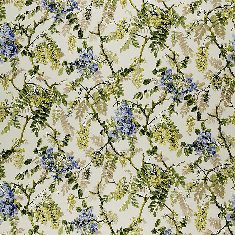 Schumacher Wisteria Vine Periwinkle Fabric