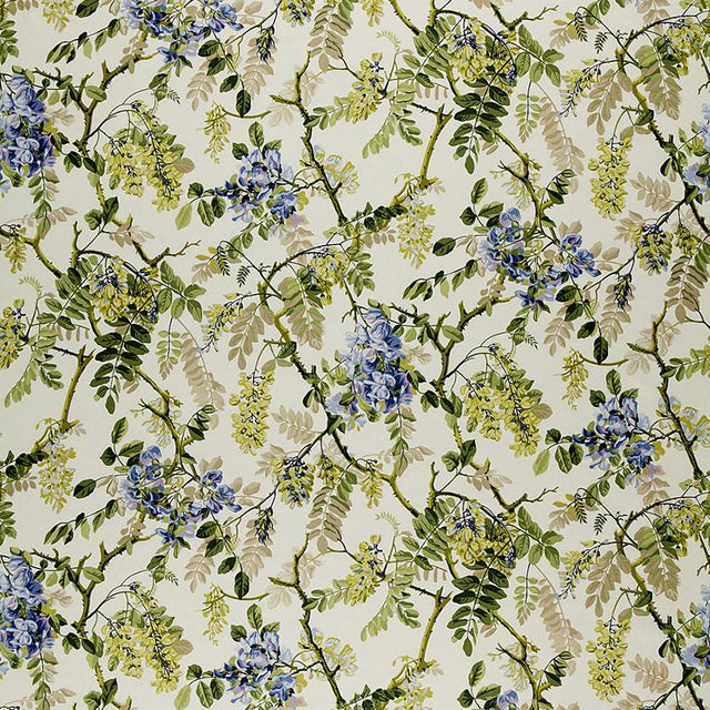 Schumacher Wisteria Vine Periwinkle Fabric