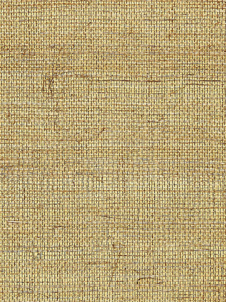 Scalamandre Sisal Metallic Burnished Gold Wallpaper