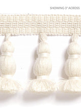Scalamandre Halsey Onion Fringe Ivory Trim