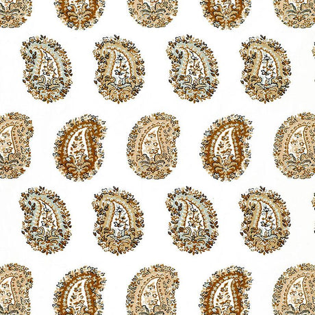 Schumacher Arklow Paisley Stone Fabric