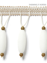 Scalamandre Vionnet Beaded Fringe Alabaster Trim