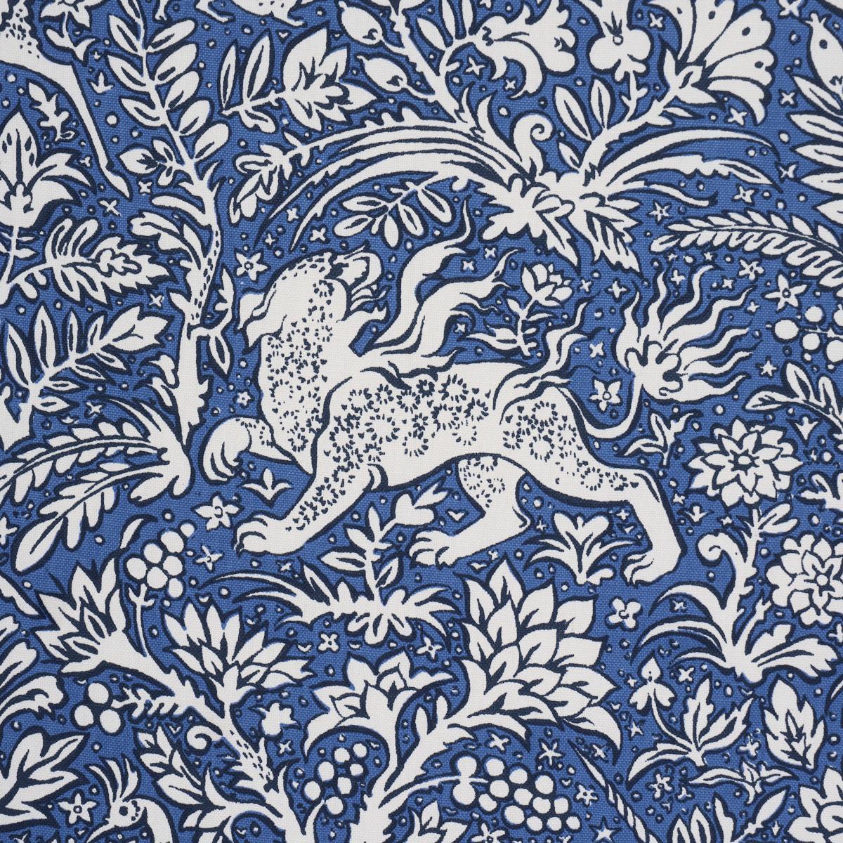 Schumacher Khan'S Park Navy Fabric