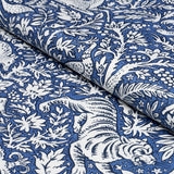 Schumacher Khan'S Park Navy Fabric