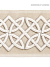 Scalamandre Celtic Embroidered Tape Linen Trim