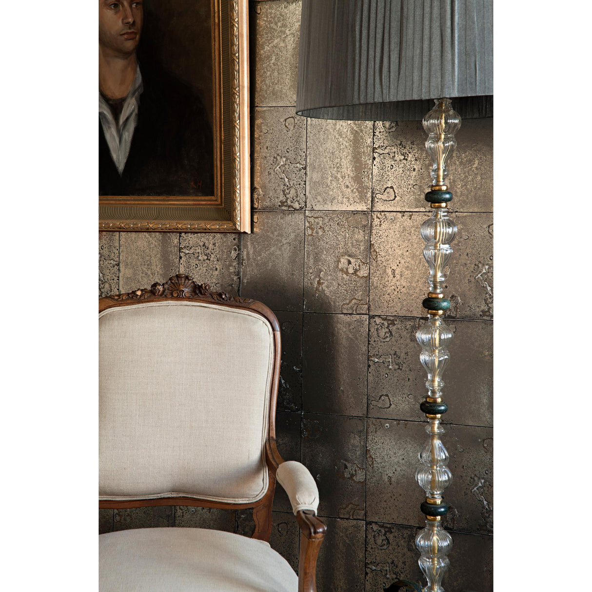 Cole & Son ANTIQUE MIRROR ZINC Wallpaper