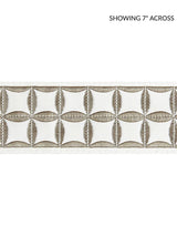 Scalamandre Fiori Embroidered Tape Platinum Trim
