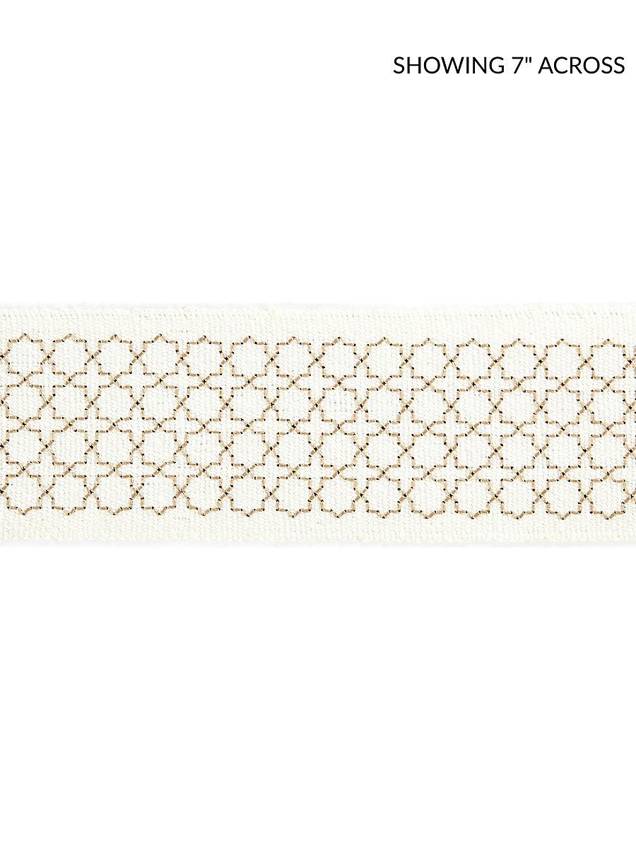 Scalamandre Seville Embroidered Tape Ivory Trim