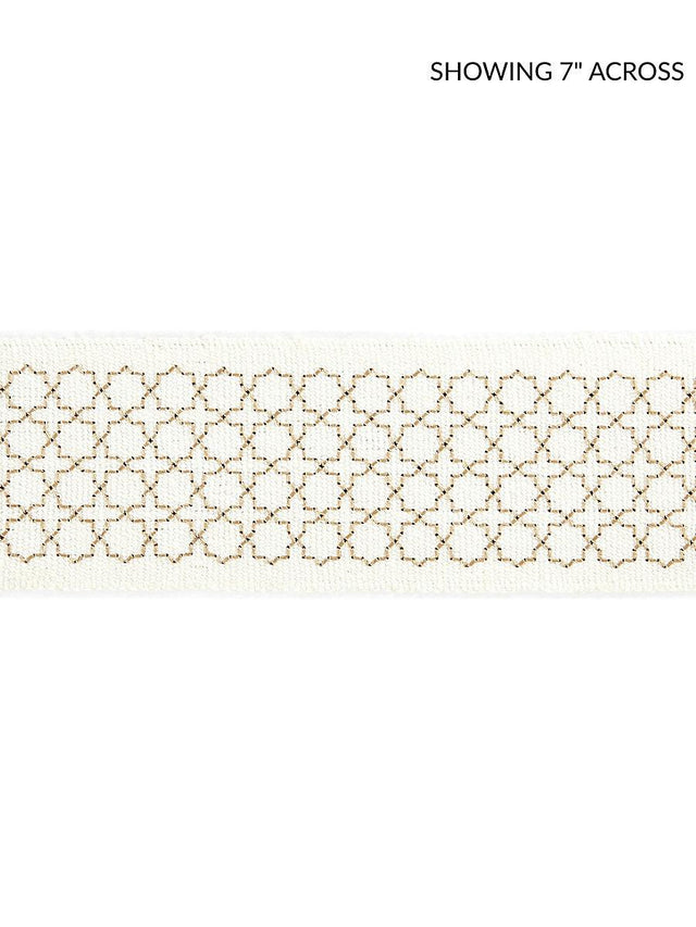 Scalamandre Seville Embroidered Tape Ivory Trim
