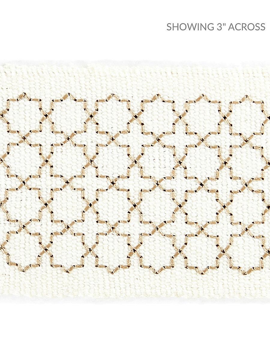 Scalamandre Seville Embroidered Tape Ivory Trim