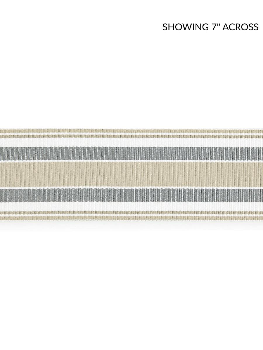 Scalamandre Marina Stripe Tape Pebble Trim