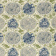 Schumacher Katsugi Indigo & Green Fabric