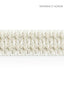 Scalamandre Kaarina Linen Braid Blanc Trim