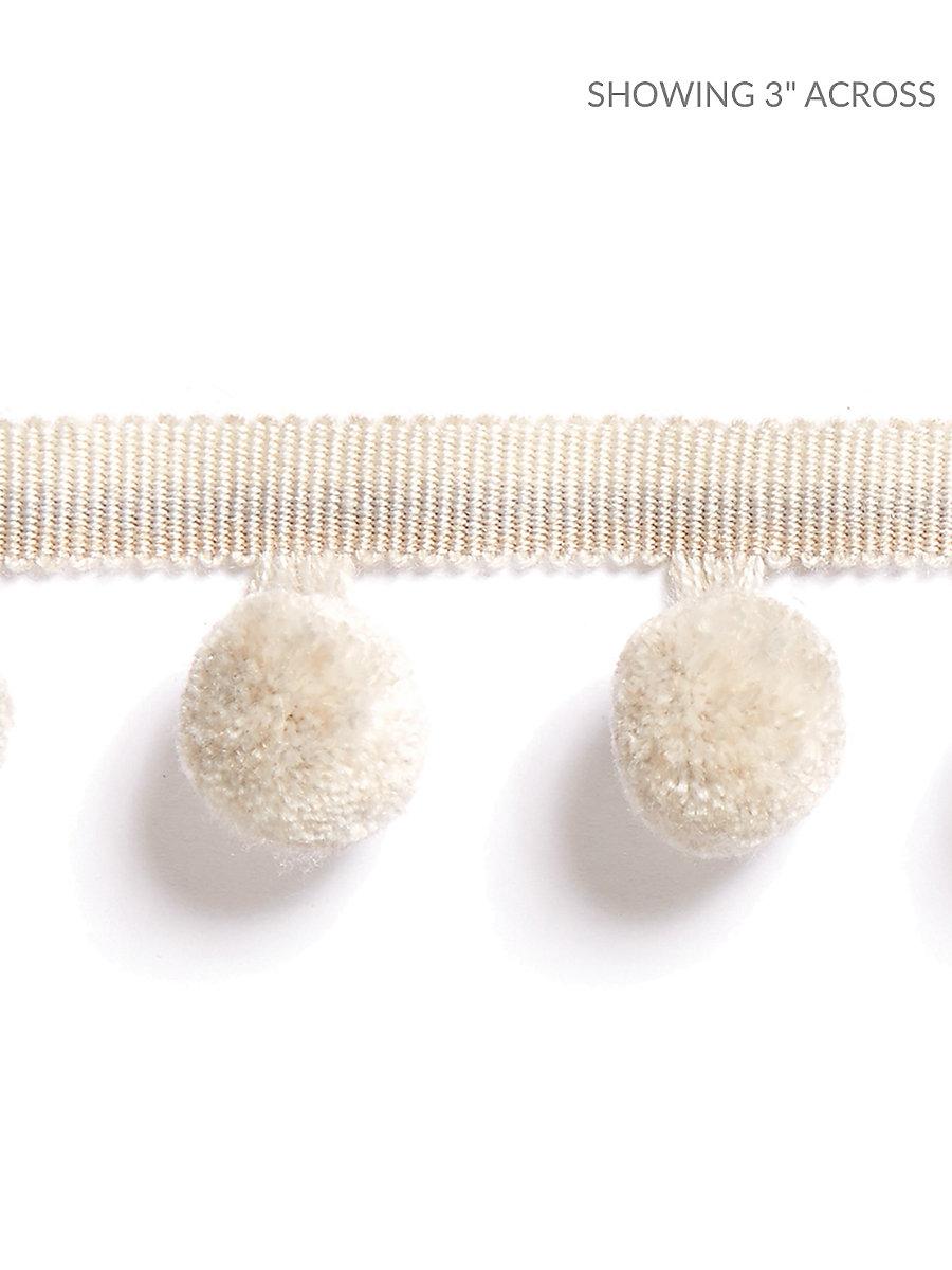 Scalamandre Osborne Pom Pom Fringe Linen Trim