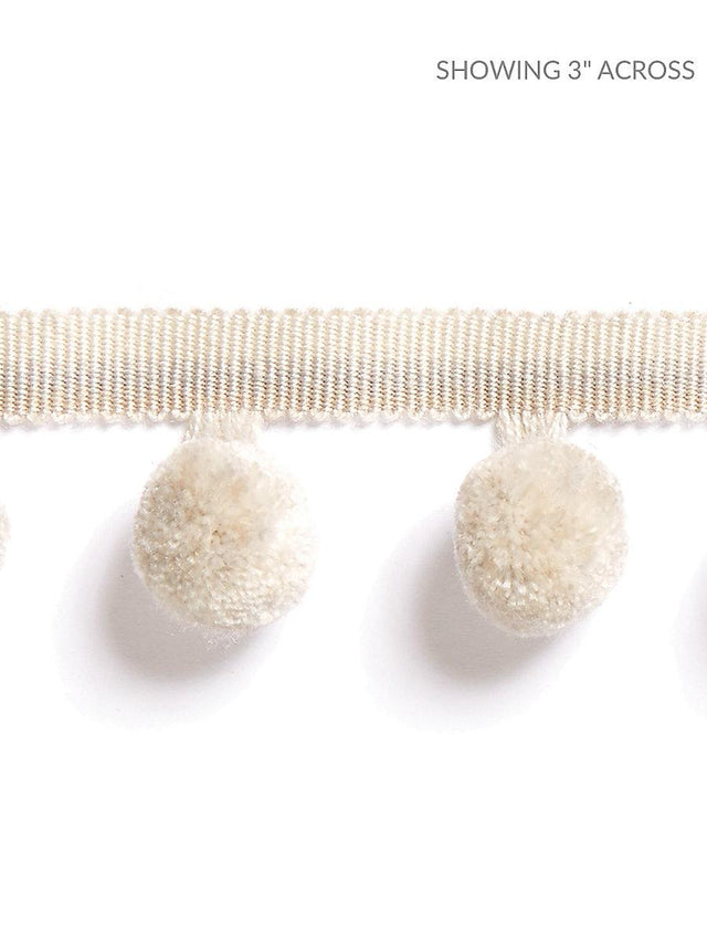 Scalamandre Osborne Pom Pom Fringe Linen Trim