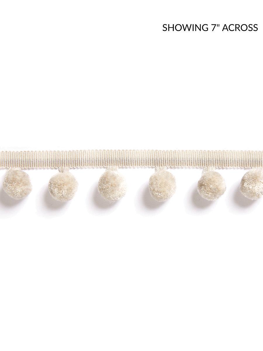 Scalamandre Osborne Pom Pom Fringe Linen Trim