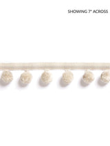 Scalamandre Osborne Pom Pom Fringe Linen Trim