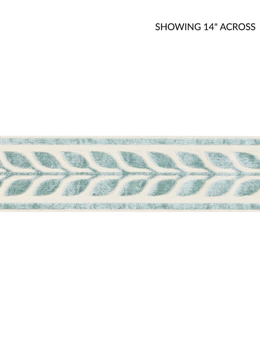 Scalamandre Vigne Velvet Tape Aquamarine Trim