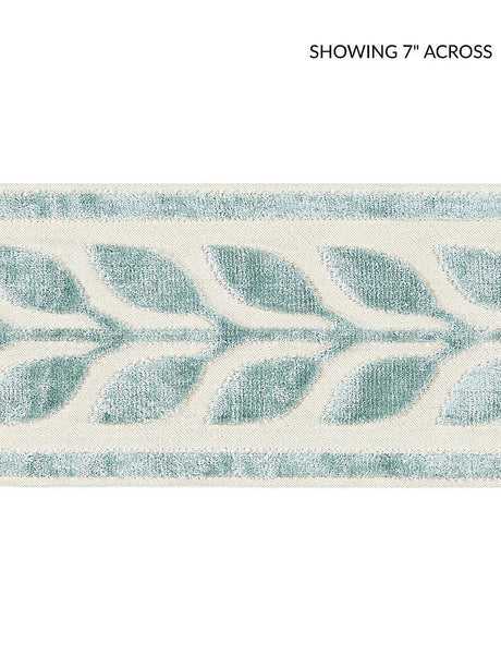 Scalamandre Vigne Velvet Tape Aquamarine Trim