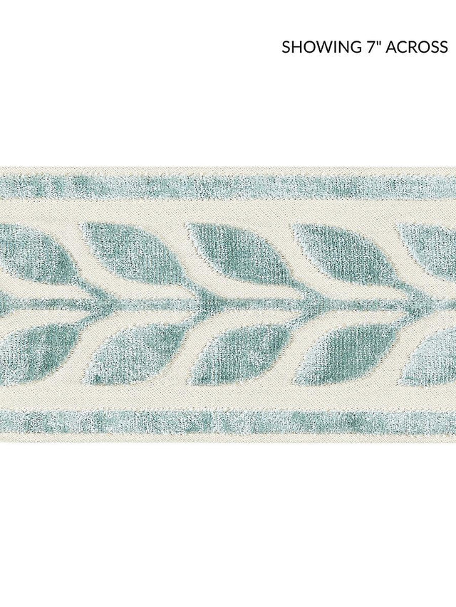 Scalamandre Vigne Velvet Tape Aquamarine Trim