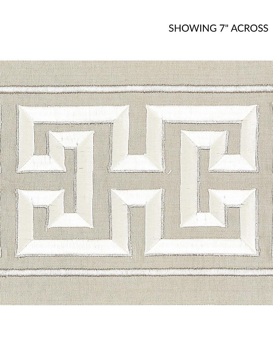 Scalamandre Imperial Embroidered Tape Pearl Grey Trim